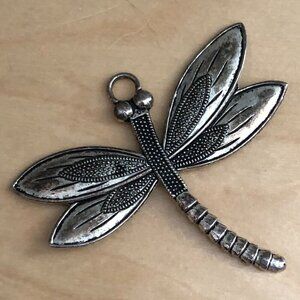 Dragonfly Silver Necklace Pendant Slider